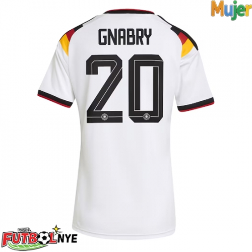 Camiseta Alemania Serge Gnabry #20 Primera Equipación para mujer Mundial 2026 manga corta